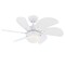 Westinghouse Turbo Swirl 30" 6-Blade White Indoor Ceiling Fan w/Dimmable LED Light 7234400 - alternate 1